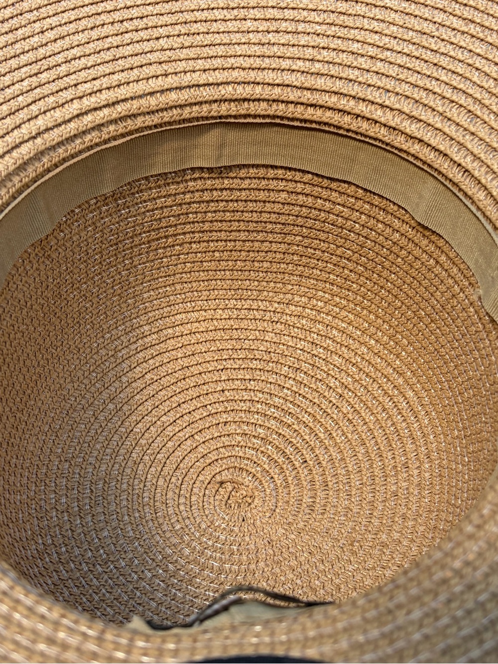 Magid Straw Garden Ribbon Hat Tan with Black Ribbon - Picture 6 of 7